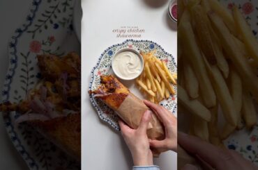 Crispy chicken Shawarma🌯