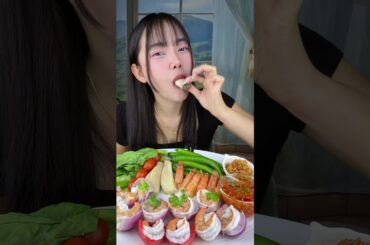 Eat with Joy Miang Kung # Chili #mukbang #foodanddrink #beverages #eating #beverage #foodandbeverage