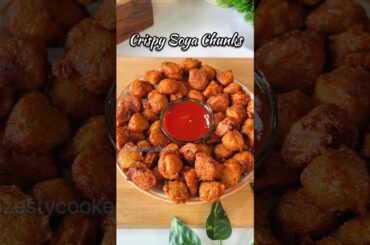 Crispy Soya Chunks Recipe 🔥 #shorts #soya #recipe #snacks #viral