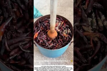 The Rhythm of Flavor: Hand-Pounding Chili Powder 🌶️
