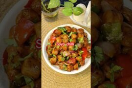 Soya chilli Recipe।। #villagefood #chinesefood #food #song