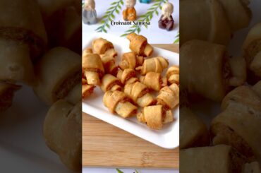 Croissant Samosa 😍 Crispy Layered Potato Samosa | Unique Samosa Recipe #shorts