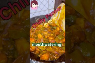 mouthwatering recipe 😎🫣🤩😋#paneer #chillipaneer #easyrecipe#mouthwatering #enjoy #khanakhazana