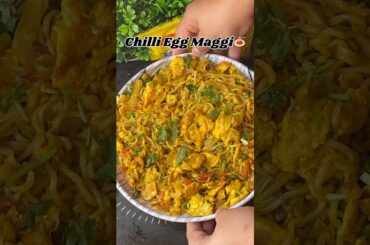 Chilli Egg Maggi 🍝 Hot nd Spicy Flavour 🤤 #maggi #recipe #ytshorts #spicyfood