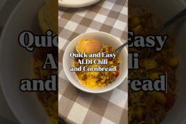 The Easiest Instant Pot Chili with Cornbread #quickdinnerrecipes #instantpotmeals #aldimeals