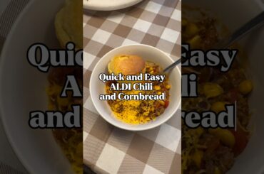 The Easiest Instant Pot Chili with Cornbread #quickdinnerrecipes #instantpotmeals #aldimeals