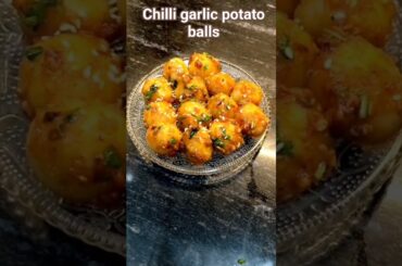 chilli garlic potato balls recipe!!shorts#ytshorts#ytvideo#yt#trending