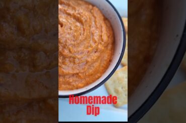 Creamy Nutty Bell Pepper Dip 🌶️ | Easy Healthy Dip Recipe #shorts