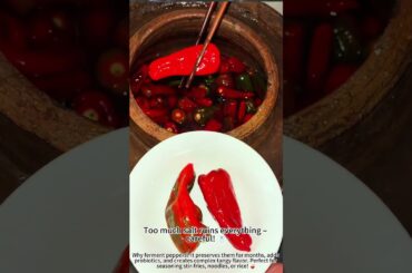 Making spicy fermented red peppers homemade easy 🔥
