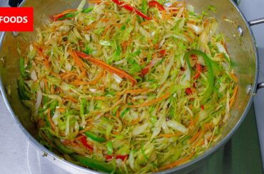 Cajun Pepper Cabbage Recipe | How to Cook Cabbage with Cajun Seasoning | Infoods