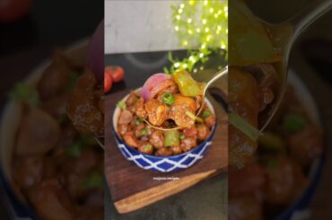 Soya Manchurian Recipe | Street Style Soya Chilli at Home 😋 #shorts