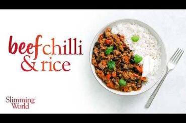 🌶️Easy Slimming World beef chilli & rice recipe  - Healthy, high protein meal idea 😋