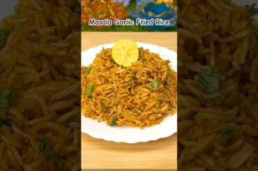 Masala Garlic Fried Rice | Quick & Spicy Lunch Recipe 🍚 #shorts #cooking #recipe  #friedrice #food