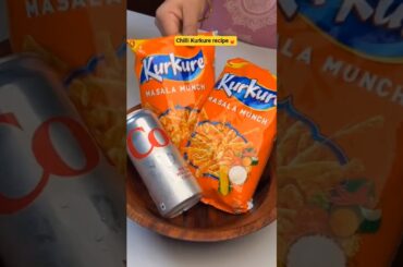 Let's make easy snacks chilli Kurkure recipe 🍟#shorts