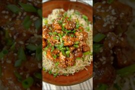 Honey Chilli Gobi/ Ghee Garlic Rice/ Rice Bowl/ Lunch Box Idea