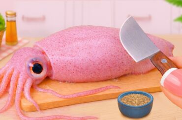 Little Seafood Recipe 🦑 How to Make Squid Noodles in Sweet Chili Sauce | Petite Cooking