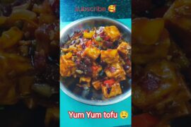 Healthy chilli garlic tofu recipe😋#shorts#food#foryou#yummy#viral#trending
