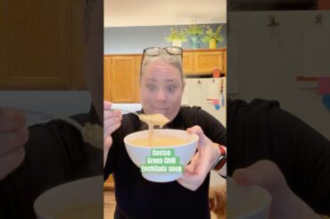 Green Chili Chicken EnchiladaSoup - Cooking Through Recovery #foodshorts #costco #healingjourney