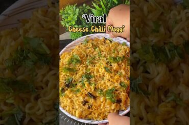 Ultimate Chilli Cheese Maggi🍝 Spicy 🥵 #ytshorts #maggi #recipe #spicyfood