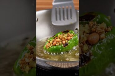 1 Bite & You’ll Be Addicted! Stuffed Chili 🌶️ #Shorts #youtubeshorts #foodshorts