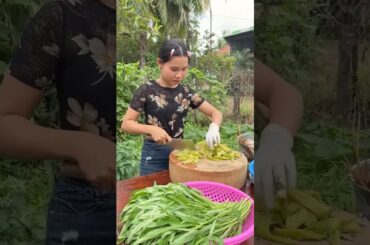 Cook and Eat Yummy Green Chilli Recipe | Deep Fry Fish with Pickled Chilli