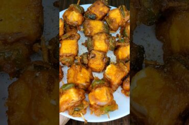 Crispy Paneer Capsicum Bites | Perfect For Evening Snacks #shorts #recipe #snacks #viral #trending