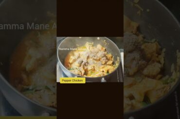 Tasty Pepper Chicken/Side dish Recipe In Kannada😋  #shortsfeed #shorts #chicken