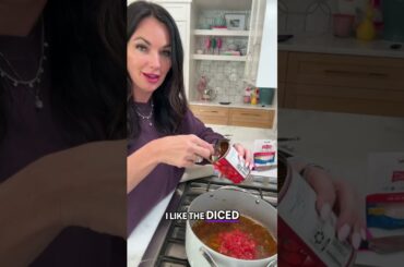 Easy Stuffed Pepper Soup Recipe 🫑🍲 #shorts