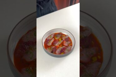 Sea Bream Crudo with Blood Orange and Chili
