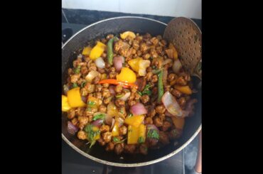 Easy Budget friendly Soyabean Chili recipe || सोया बीन रेसिपी || Easy Veg cooking ideas #cooking