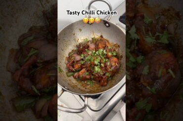Tasty Chilli Chikan || Food Video || Chicken Recipes #shorts