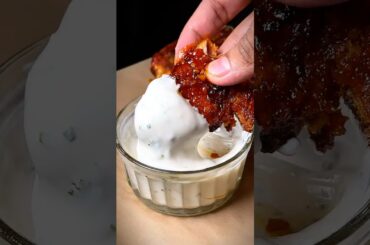 Crispy chicken Tenders with Hot & Sweet Glazing 🔥😋🤌 #recipe