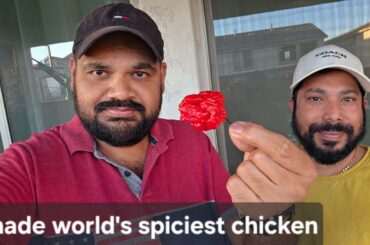 I made World's Most spiciest chicken curry with deadly Carolina Reaper peppers