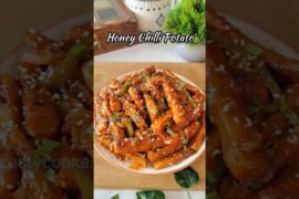 Crispy Honey Chilli Potato 😍 | Evening Snacks Recipe #shorts #honeychillipotato