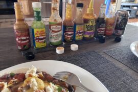How many hot sauces do you add to your breakfast? Truly can’t help myself. I just want to feel spicy and alive.