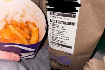 My “large nacho fry” :(