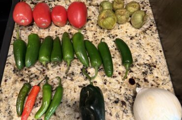 Making salsa for tacos. How should I make it? This is what I had plus garlic, lime, and cilantro.