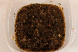 My roasted salsa negra