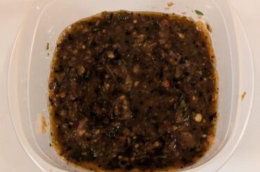 My roasted salsa negra