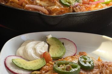 Chorizo Egg and Cheese Enchiladas