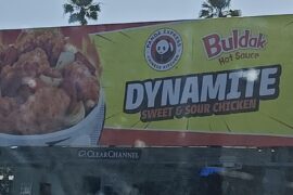 Panda Express x Buldak (seen on a billboard)