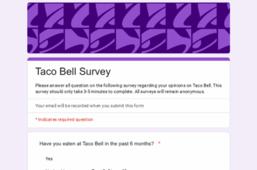Taco Bell Survey