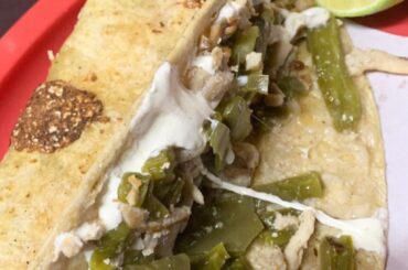 Quesadilla bistec con nopales