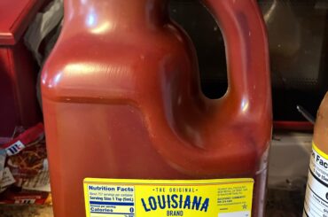 I bought a whole gallon of hot sauce