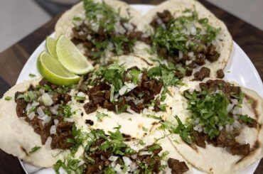 Carne Asada on homemade tortillas