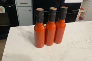 My first batch - Arbol Hot Sauce