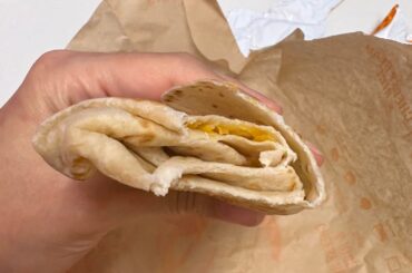 Allegedly this is a bean burrito