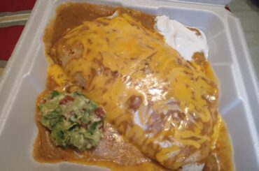 Carne guisada wet burrito!