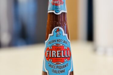 Italian hot sauce. I fell in love with the bottle.