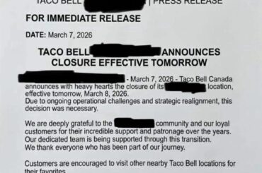 Sad day, next closest is 6 hours away.